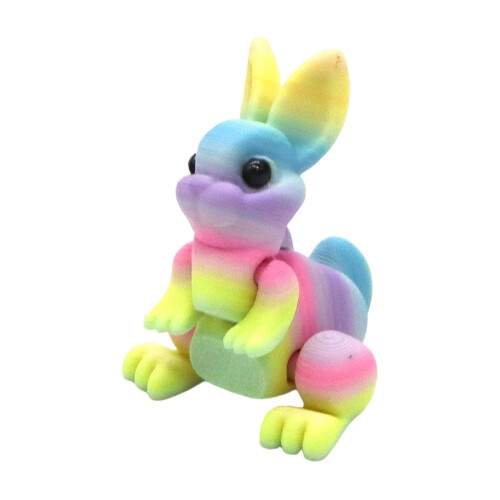 3D-printet påskeegg med leddkanin 3,6 cm 1