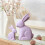 Easter Wooden Rabbit Figurine Home Decor 1PC 5
