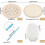 Crochet basket bottom kit natural wood base with 4mm hook 2