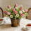 Simulation Tulip Soft Rubber Flowers Purple 15in 6