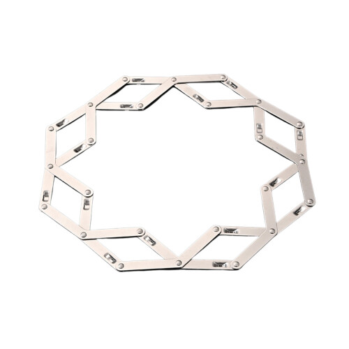 Stainless Steel Expandable Pot Mat with Snowflake Design 1