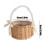 Small Wicker Flower Girl Basket with Handle 2