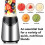 Μπλέντερ Smoothies Προσωπικό μέγεθος 300Watts με 18oz BPA - Φορητό μπουκάλι ταξιδιού, 4