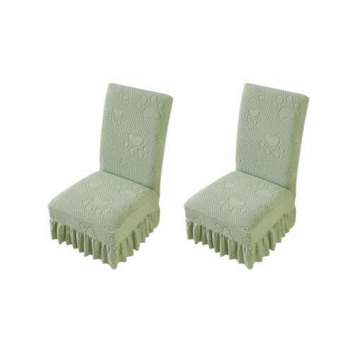 Strickstuhlbezug-Set, dicker Jacquard-Flanell, 2er-Pack 1