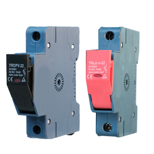 32A 1000V Solars Panel Fuses ABS Metal Structure-1P black base 2