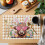 Polyester bordbrikker 33 x 43 cm, sett med 6 2