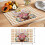 Set de 8 sets de table de Pâques avec lapins, œufs et carottes de dessin animé 6