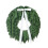 Evergreen Cedar Wreath 18 in with White Bow 2