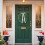 Evergreen Cedar Wreath 18 in with White Bow 5
