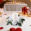 Coroa de velas com rosas de seda para decoração de festas de casamento. 5