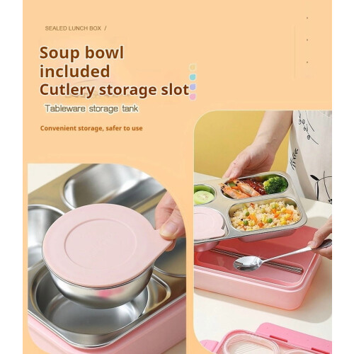 Faltbare Silikon-Lunchbox, 1200 ml, Grün 2