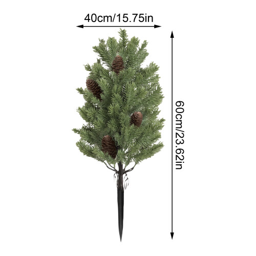 2 kusy umelých cédrových stromčekov topiary 55 cm 1