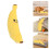 Bananformet, knirkende kæledyrslegetøj TPR 1 stk. 2