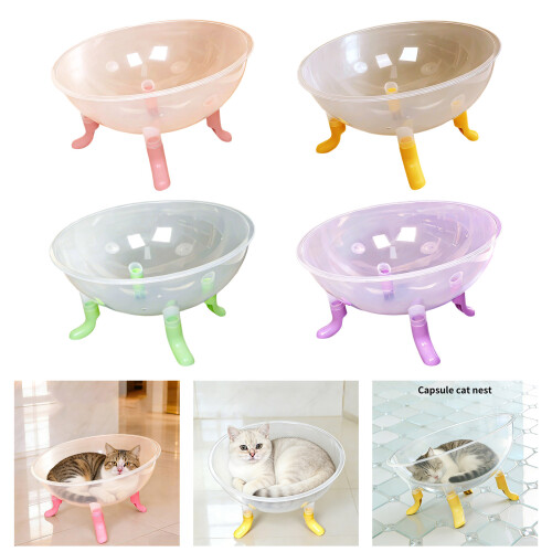 Multiple Use Spaces Capsules Cats Bed Plastic Ventilated-Pink 2