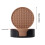 Silicone Coasters Set of 6 with Stand, Brown 3