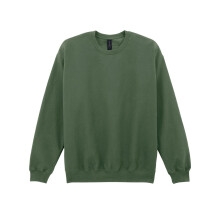 (S, Military Green) Gildan Unisex Adult Softstyle Midweight Fleece Sweatshirt