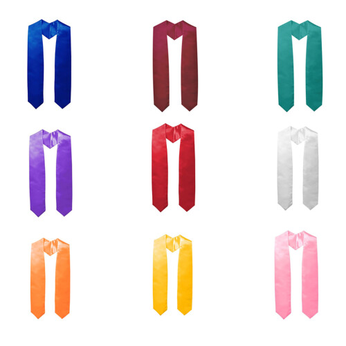 1Pc/3Pcs Formal Occasion Stole Sash For Academic-White 3 1
