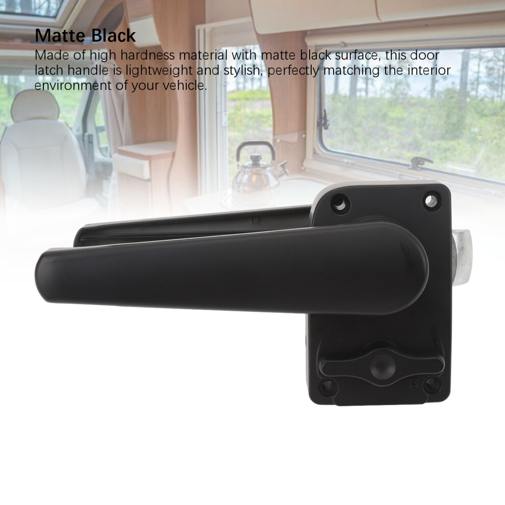 Rv Toilet Door Latch Matte Privacy Lock Black 7293282004092