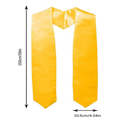 1Pc/3Pcs Formal Occasion Stole Sash For Academic-White 3 2