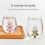 Pekkaxy Stemless Wine Glass with 3D Christmas Tree Inside, Holiday Drinking Cup Gift 5