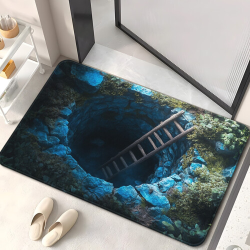 Diatomaceous Earth Floor Mat with 3D Visual Trap-8 50cmx80cm 2