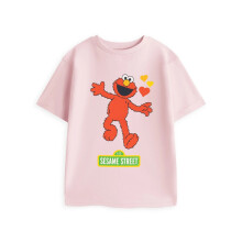 Sesame Street Girls Elmo Hearts Short-Sleeved T-Shirt