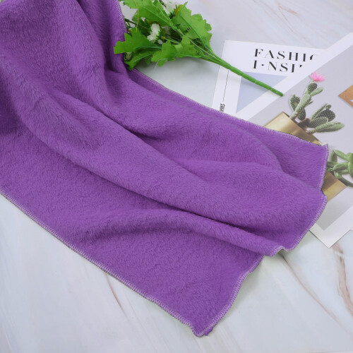 Flannel Throw Blanket Solid Warm Coral Plush 20x28 Inches 1 1