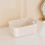 Home Storage Bins,White Plastic Organizer Baskets for Closet Drawer Desktop Shelf Box 2