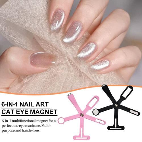 6-in-1 Multi-Function Cross Cat Eye Nail Magnetic Stick for Nail Art. 1