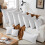 Set di 2 imbottiture per cuscini decorativi Euro in piuma d'oca e cotone bianco 3