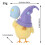 Peluche di pollo pasquale viola, 1 pezzo 3