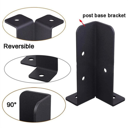 Adjustable Deck Post Anchor Base Brackets Fence for Pergola Fence Railing Mailbox Pavilion Garden Tool