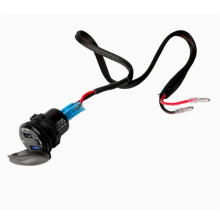 Motorcycle USB Charger QC3.0 Dual USB Socket 12V-24V for NX500 NX400 CB500X CB400X 2021-2025