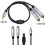 Mikrofonní kabel 3,5 mm samec na 6,35 mm samice, vyvážený 2