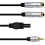 Mikrofonní kabel 3,5 mm samec na 6,35 mm samice, vyvážený 4