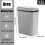 Άψογος κάδος απορριμμάτων μπάνιου, κάδος απορριμμάτων 12 λίτρων με 8