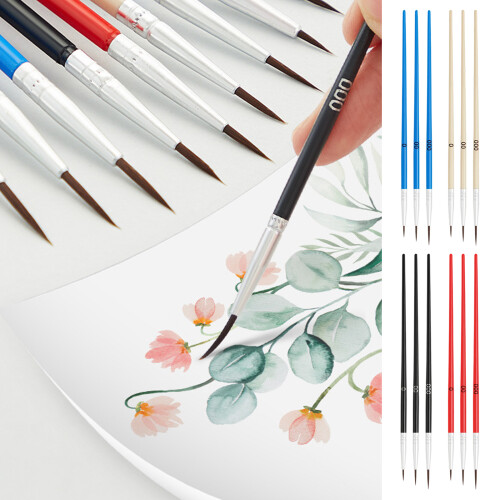 30Pcs Fine Tip Painting Brushes Set Plastic Shaft Nylon-2 30 2