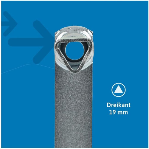 M12 Triangular Key for Barrier Posts, Fire Brigade Key, Robust Steel Construction 2