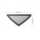 Triangular White Lace Veil Head Cover for Wedding Themes-Black 4