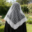 Triangular White Lace Veil Head Cover for Wedding Themes-Black 6