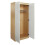 Comfy Living Oak/Cream High Gloss 2 Door Wardrobe 3