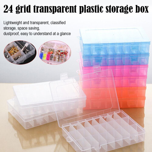 24-compartment Plastic Storage Box 1