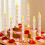 6PCS Elegant Printed Electronic Candle Timer Controlled-bow tie 3