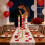 6PCS Elegant Printed Electronic Candle Timer Controlled-bow tie 5