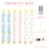 6PCS Elegant Printed Electronic Candle Timer Controlled-bow tie 7
