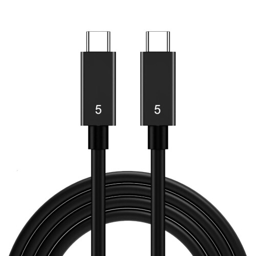 Cablu USB-C pentru Thunderbolt 5, 80 Gbps, 240 W PD, Dual8K