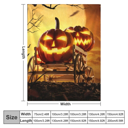 Halloween-Flanelldecke, 152 x 127 cm 1