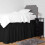 Extra Long Dorm Bed Skirt with 40" Ruffle Edge, Elastic, Easy Install – Gray, 1 Pc 3