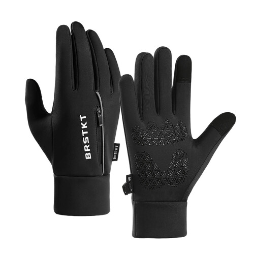 Herren-Winterhandschuhe mit Touchscreen – Winddicht, Warm, 1