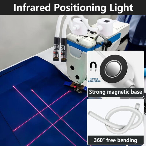 Magnetisk quiltelys for symaskiner – rødt 1